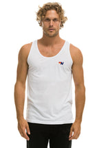 Retro MENS BASIC TANK - WHITE