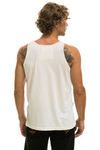 Retro MENS BOLT TANK - VINTAGE WHITE