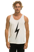 Retro MENS BOLT TANK - VINTAGE WHITE