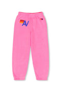 Retro KIDS LOGO SWEATPANTS - NEON PINK
