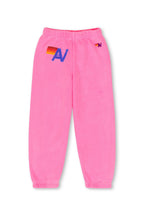 Retro KIDS LOGO SWEATPANTS - NEON PINK