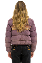 Retro 5 STRIPE FADED APRES JACKET - FADED MOCHA