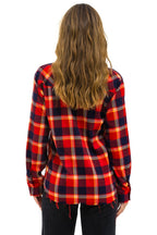 Retro PLAID FLANNEL WESTERN SHIRT - RUGBY PLAID