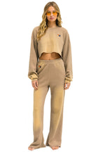 Retro ESSENTIAL WIDE LEG POCKET SWEATPANTS - FADED TAN