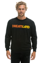 Retro DREAMLAND LOGO CREW SWEATSHIRT - BLACK