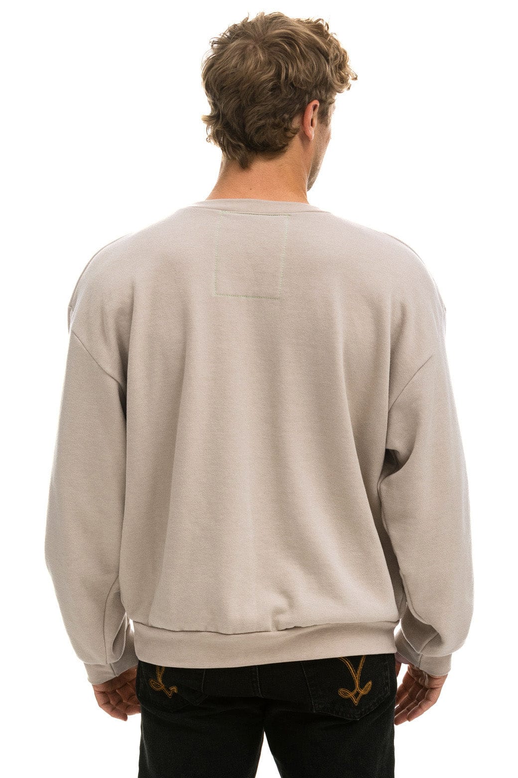 Retro BOLT RELAXED CREW SWEATSHIRT - SAND MOCHA