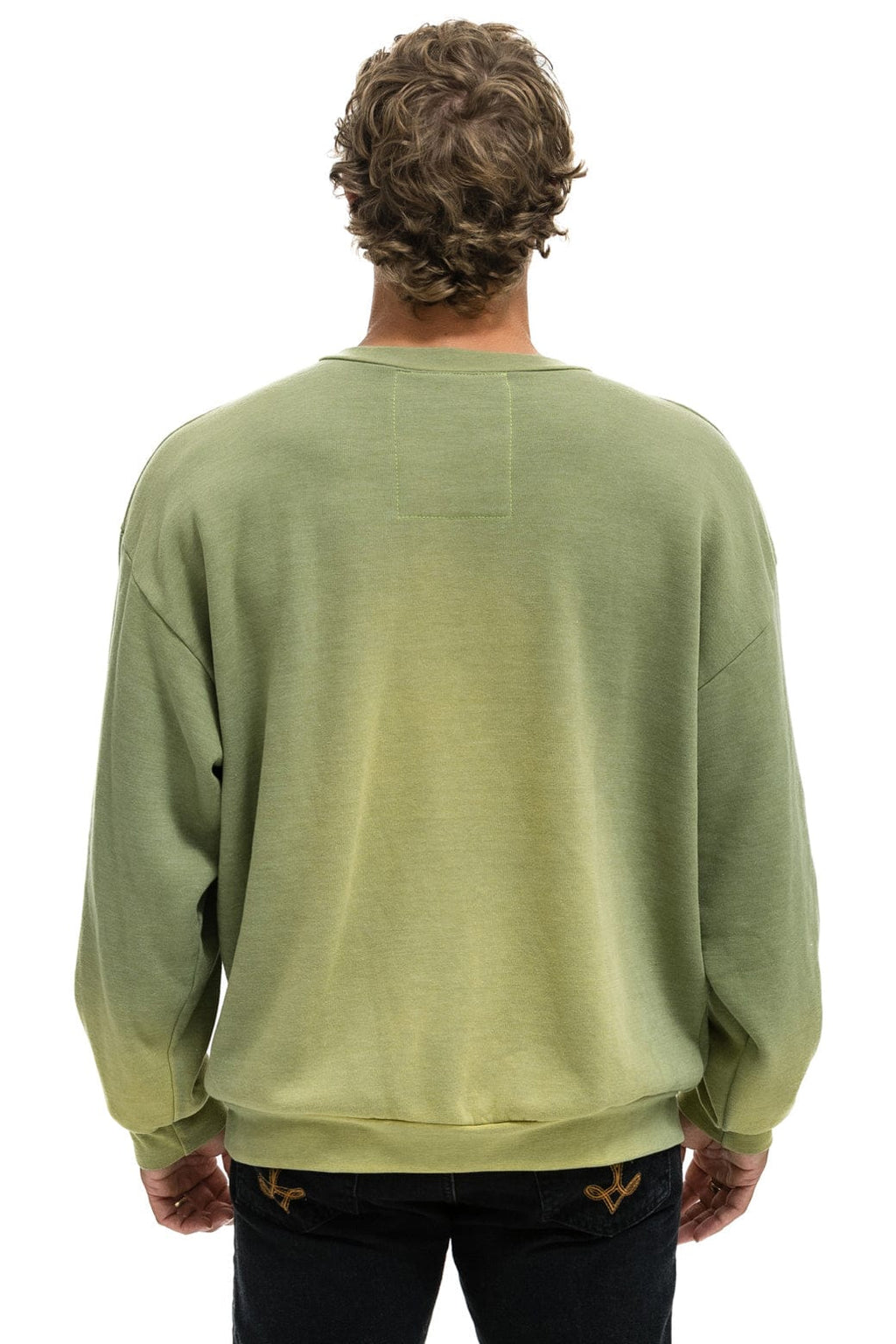 Retro BOLT STITCH 2 RELAXED CREW SWEATSHIRT - FADED ARMY