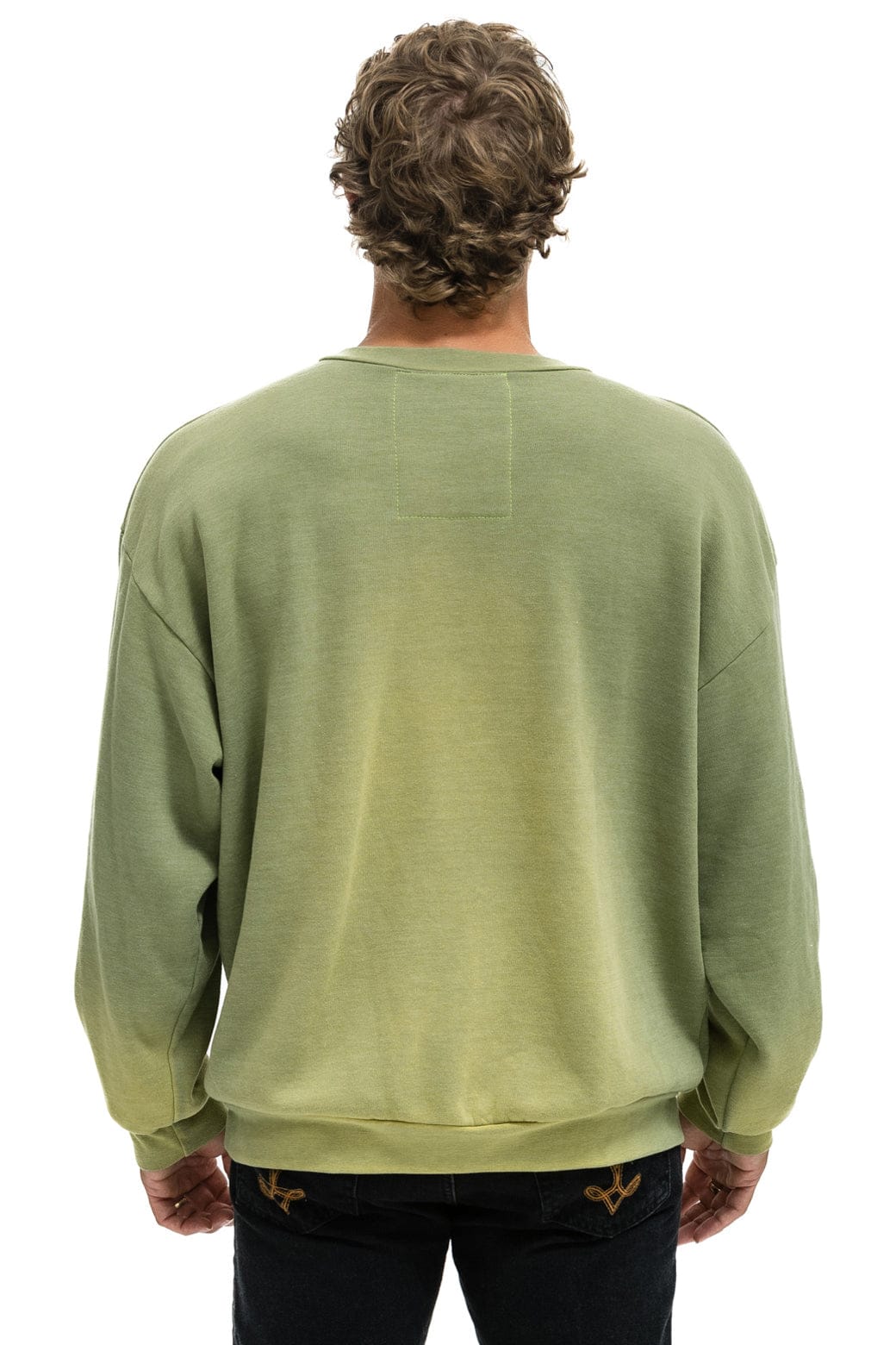 Retro BOLT STITCH 2 RELAXED CREW SWEATSHIRT - FADED ARMY