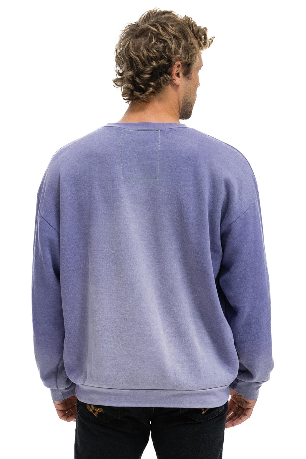 Retro BOLT STITCH 2 RELAXED CREW SWEATSHIRT - FADED GRAPE