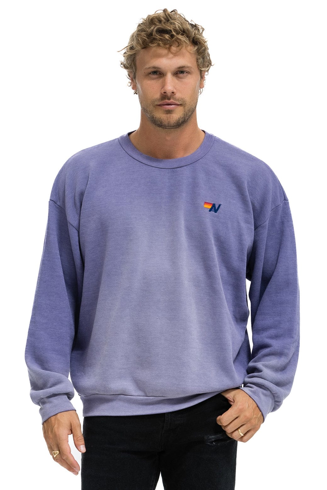 Retro ESSENTIAL RELAXED CREW SWEATSHIRT - FADED GRAPE
