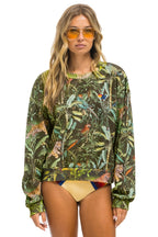 Retro JUNGLE RELAXED CREW SWEATSHIRT - VINTAGE CHARCOAL