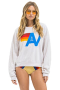 Retro LOGO RELAXED CREW SWEATSHIRT - DOVE