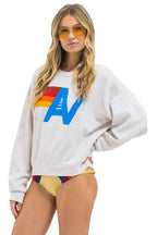 Retro LOGO RELAXED CREW SWEATSHIRT - DOVE