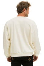 Retro SUNSET PATCH RELAXED CREW SWEATSHIRT - VINTAGE WHITE