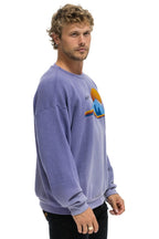 Retro ASPEN MOUNTAIN RELAXED CREW SWEATSHIRT - FADED GRAPE