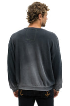 Retro LIVE FREE ADVENTURE PATCH RELAXED CREW SWEATSHIRT - FADED SMOKE