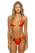 Retro 5 STRIPE LUXE BIKINI BOTTOMS - ORANGE