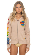 Retro AVIATOR NATION VENICE HOODIE - SAND