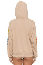 Retro AVIATOR NATION RELAXED VENICE PULLOVER HOODIE - SAND