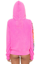 Retro AVIATOR NATION VENICE HOODIE - NEON PINK