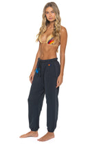 Retro LOGO SWEATPANTS - CHARCOAL