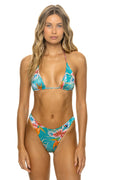 Retro HAWAII LUXE BIKINI BOTTOMS - BLUE