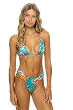 Retro HAWAII LUXE BIKINI BOTTOMS - BLUE