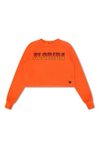 Retro UNIVERSITY OF FLORIDA CROPPED CREW SWEATSHIRT - ORANGE