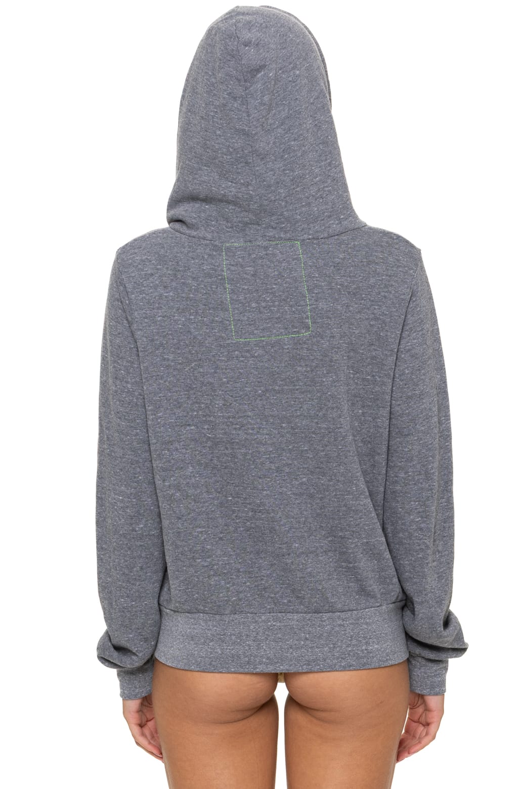Retro 5 STRIPE HOODIE - HEATHER GREY BLUE