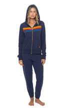 Retro 5 STRIPE HOODIE - NAVY