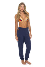 Retro 5 STRIPE SWEATPANTS - NAVY BLUE