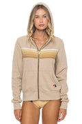 Retro 5 STRIPE HOODIE - SAND TAN
