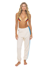Retro 5 STRIPE SWEATPANTS - VINTAGE WHITE BLUE