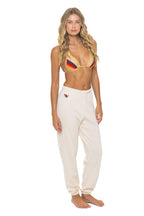 Retro 5 STRIPE SWEATPANTS - VINTAGE WHITE BLUE
