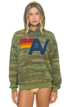 Retro LOGO PULLOVER RELAXED HOODIE - CAMO
