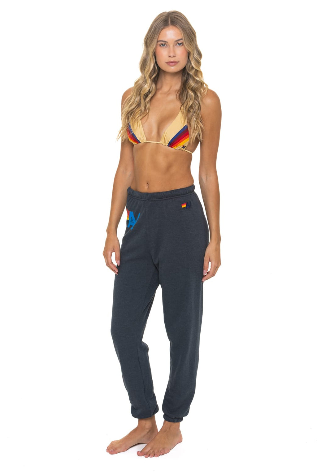 Retro LOGO SWEATPANTS - CHARCOAL