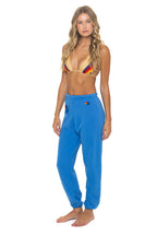 Retro LOGO SWEATPANTS - COBALT