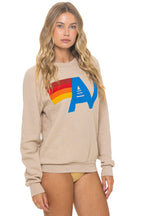 Retro LOGO SWEATSHIRT - SAND
