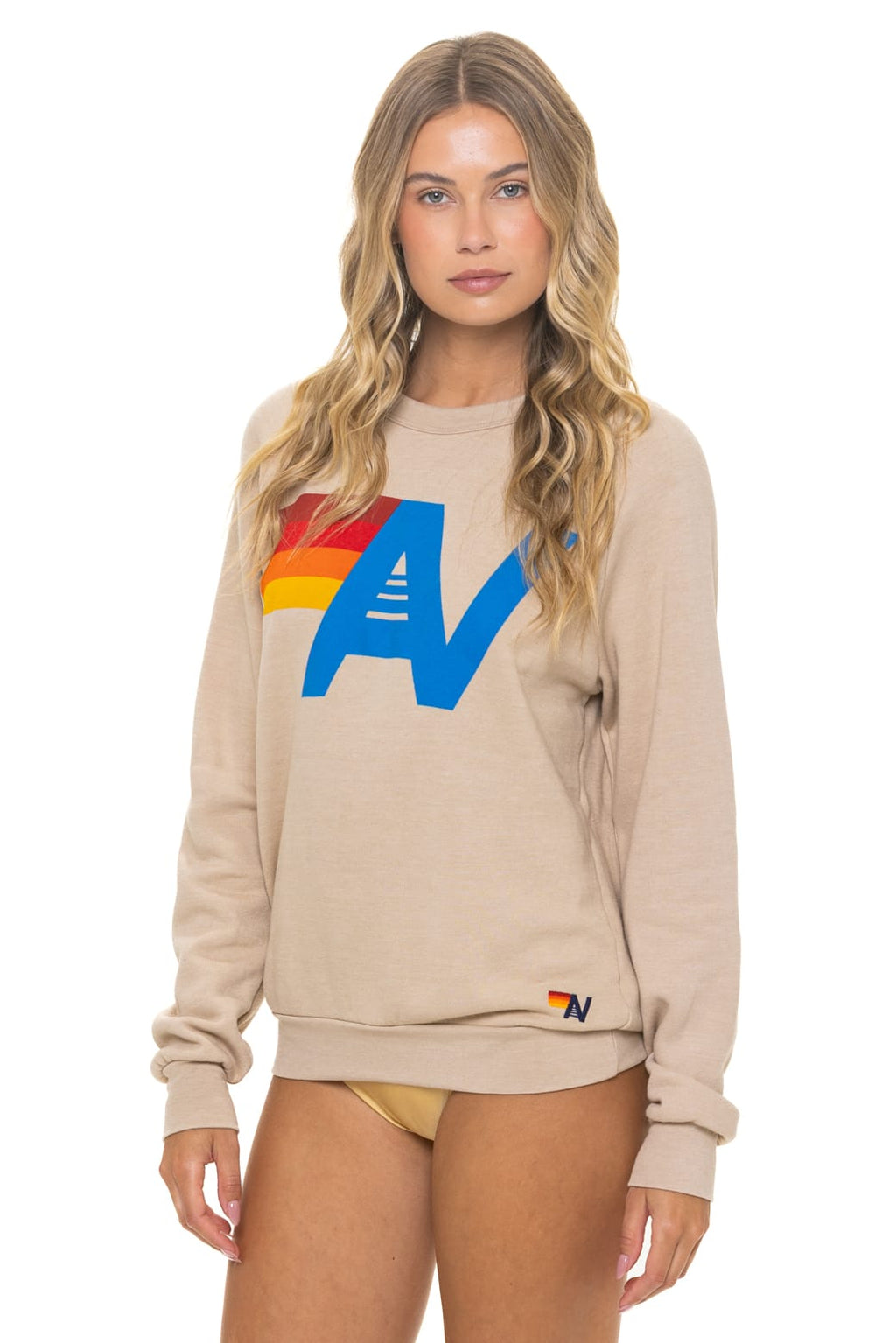 Retro LOGO SWEATSHIRT - SAND