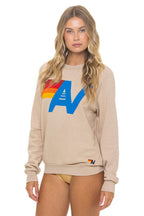 Retro LOGO SWEATSHIRT - SAND