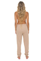 Retro LOGO SWEATPANTS - SAND