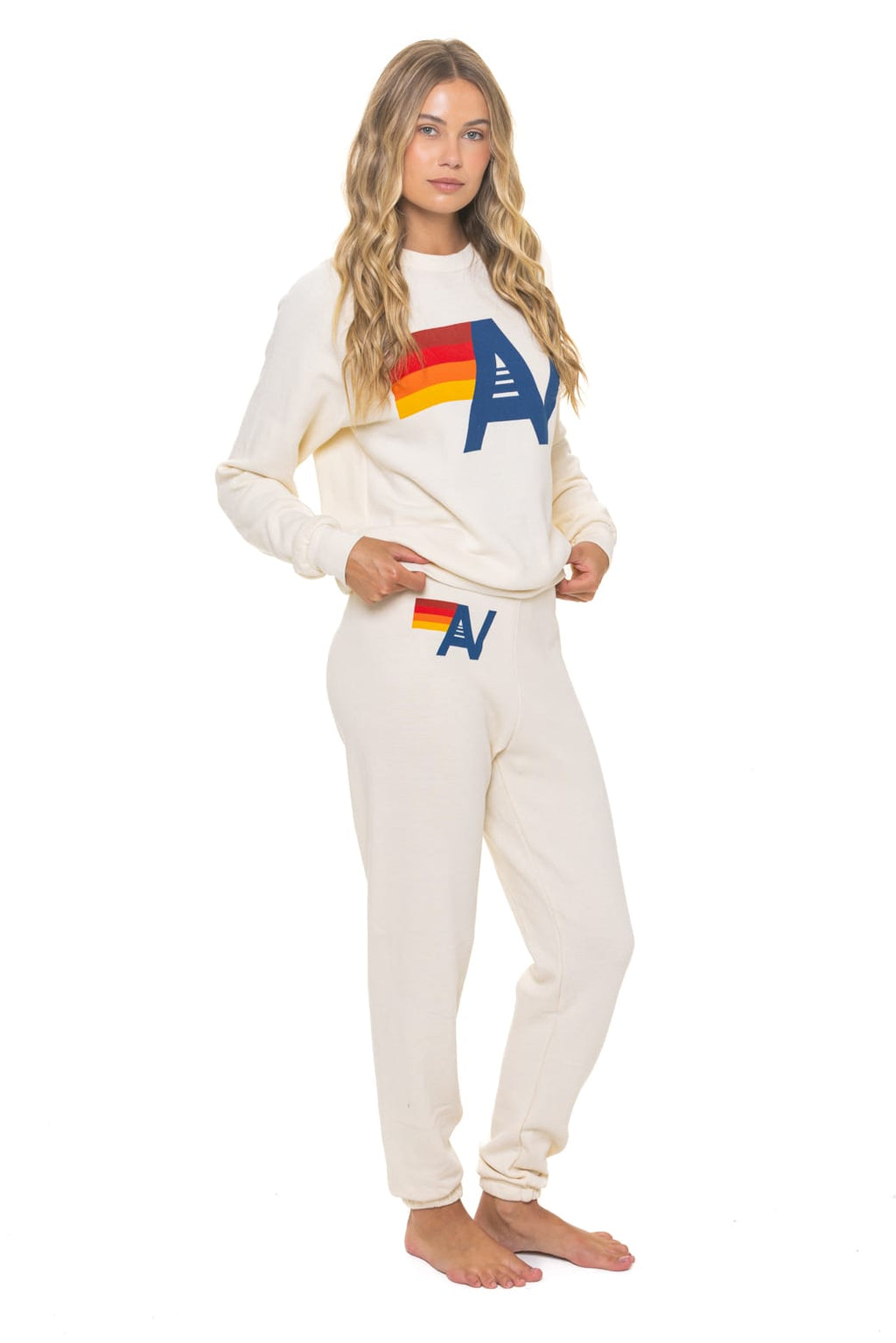 Retro LOGO SWEATSHIRT - VINTAGE WHITE