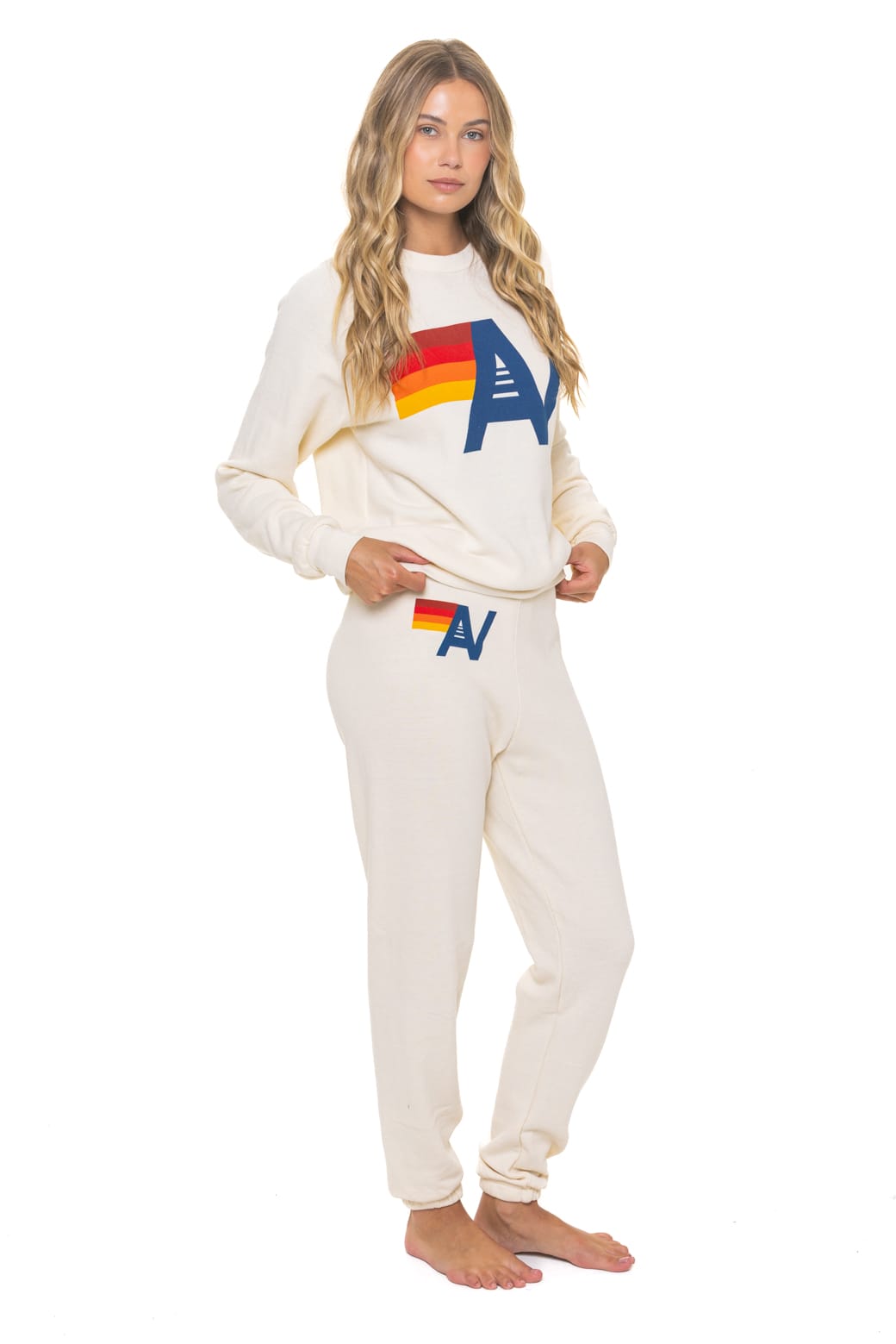 Retro LOGO SWEATSHIRT - VINTAGE WHITE