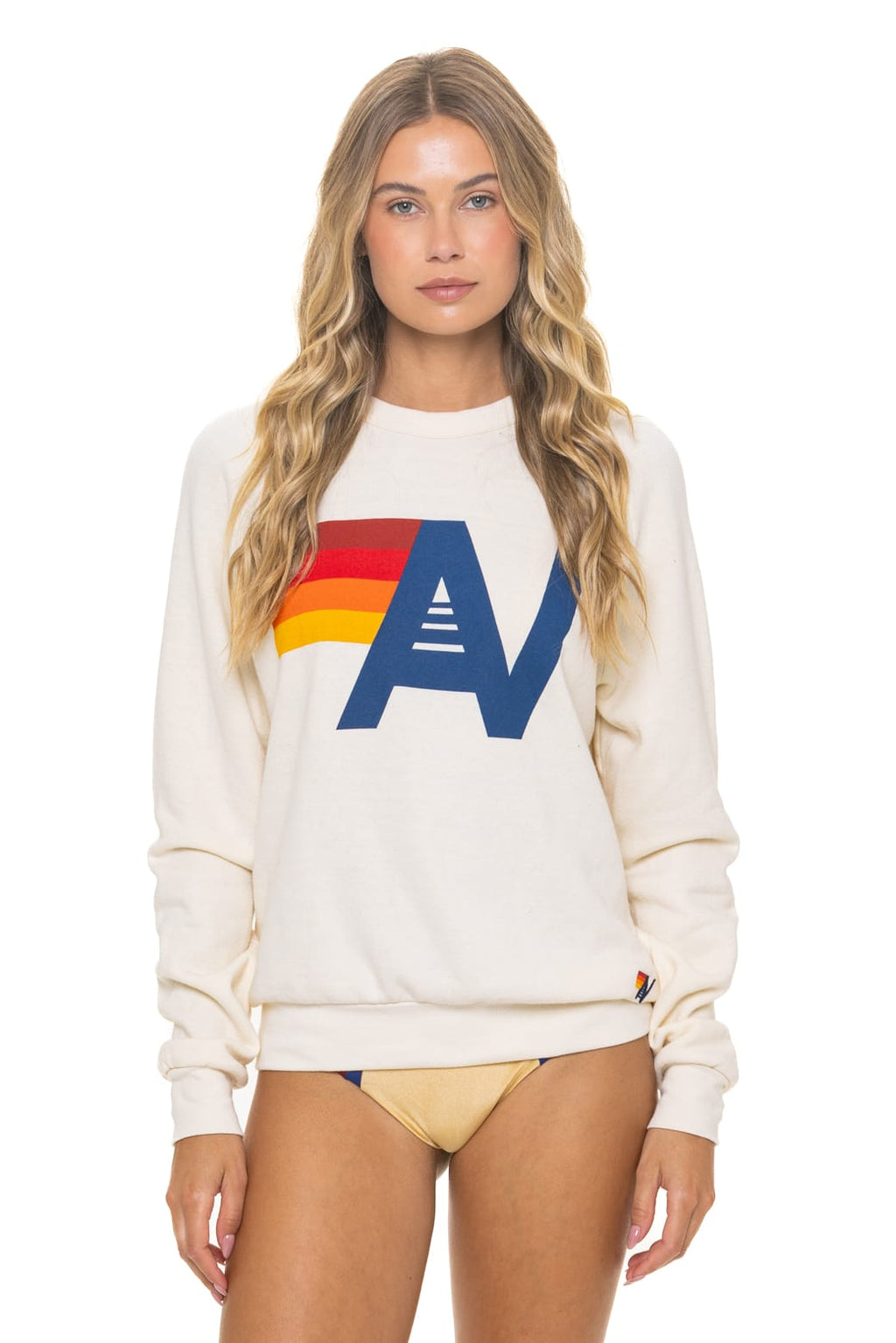 Retro LOGO SWEATSHIRT - VINTAGE WHITE