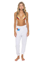 Retro LOGO SWEATPANTS - WHITE