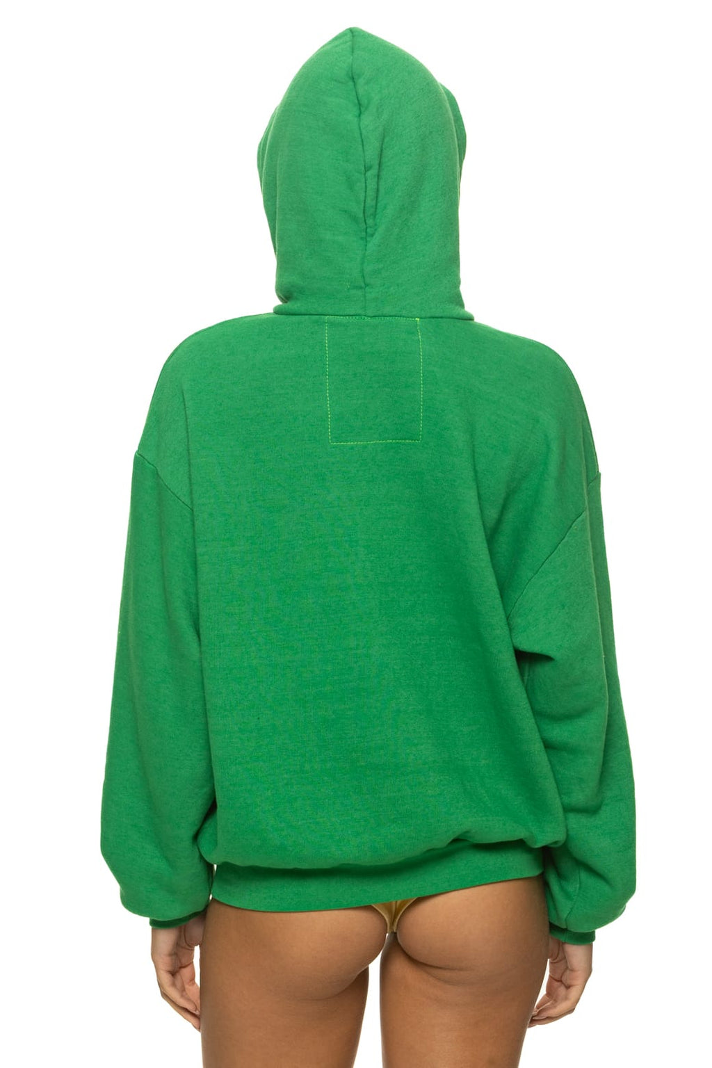 Retro LOGO PULLOVER RELAXED HOODIE - KELLY GREEN