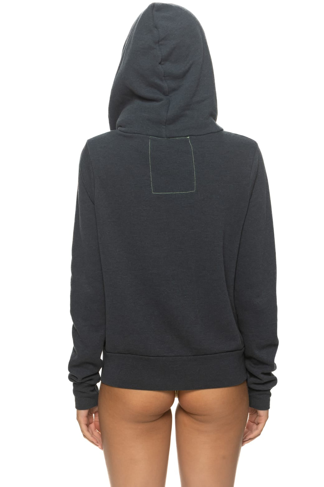 Retro 5 STRIPE HOODIE - CHARCOAL PINK PURPLE