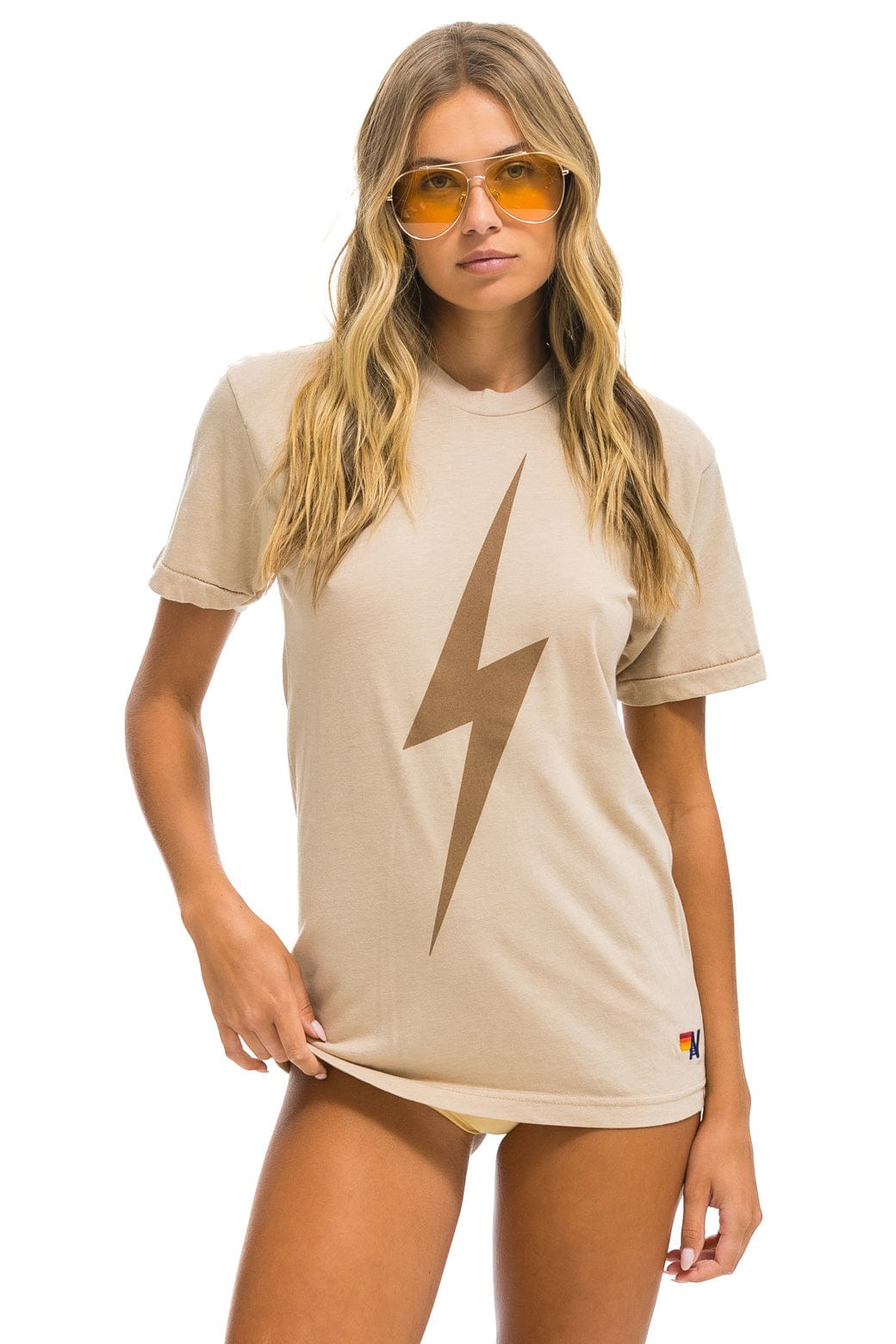 Retro BOLT TEE - SAND MOCHA