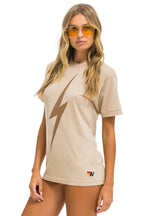 Retro BOLT TEE - SAND MOCHA
