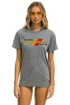 Retro CFP NATIONAL CHAMPIONSHIP 2025 CREW TEE SHIRT - HEATHER GREY